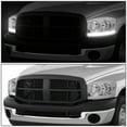 thumbnail image 5 of DNA Motoring Pair LED DRL All Chrome Headlight For 06-08 Dodge Ram 1500 2500 3500, 5 of 6