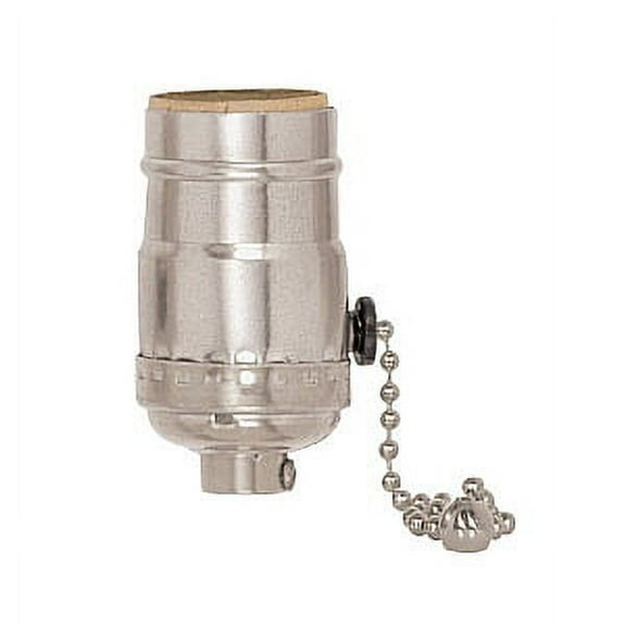 Satco Aluminum 3 Position Pull Chain Socket