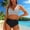#558-Black, variant on Haivin Women's Bikini, Striped Tight-Fitting Backless with Ruffles and Push-Up, Sexy Two-Piece Swimsuit for Beach, Pool and Vacation