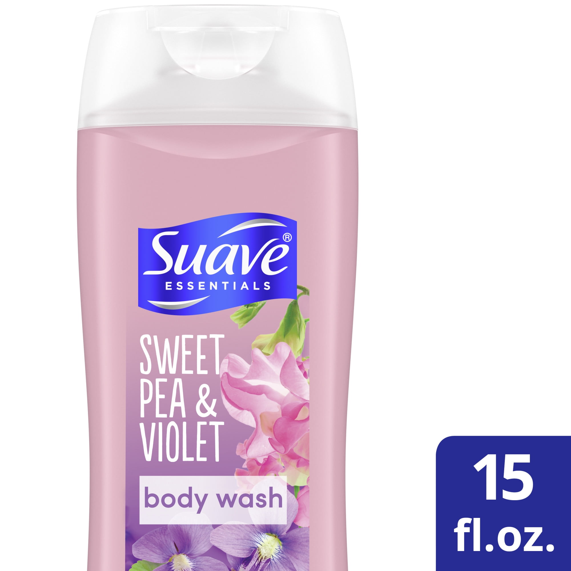 Suave Essentials Sweet Pea & Violet Body Wash 15 Fl Oz