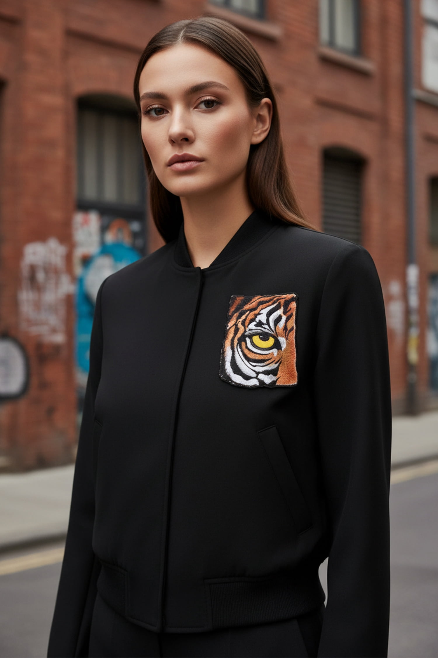 Custom and Unique Eye of Tiger Embroidered Iron on/Sew Patch [7"4.72"]