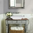 thumbnail image 3 of Nantucket Sinks NSV109 16" White Ceramic Vessel Square Bathroom Sink, 3 of 10