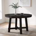 thumbnail image 2 of Hassch Dining Room Table for 4-6, 42"-58" Extendable Kitchen Table, Modern Farmhouse Table for Home, Easy Assembly, Espresso, 2 of 7