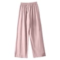 thumbnail image 2 of Delayuji Women's Linen Pants Embroidered Wide Leg Pant Trousers Breathable Loose Cotton Linen Pants, 2 of 6