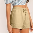 thumbnail image 3 of Diufon Womens Dressy Shorts Plus Size Summer Casual Elastic Waist Drawstring Comfy Pull On Shorts with Pockets, 3 of 9