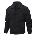 thumbnail image 2 of ZUKMRJPC Men's Corduroy Jacket Long Sleeve Lapel Button Down Vintage Work Jackets Fall Casual Lightweight Shirt Jacket with 4 Pockets, 2 of 7