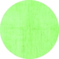 thumbnail image 1 of Ahgly Company Indoor Round Solid Green Modern Area Rugs, 7' Round, 1 of 4