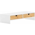 thumbnail image 1 of Support pour Moniteur avec Tiroirs \u Support Double pour Moniteur de Bureau Rehausseur de Moniteur d'Ordinateur VESA Support pour Portable Organisateur de PC de Bureau Étagère \u Convient au Moniteur pour Bureau Maison Jeu, 1 of 9