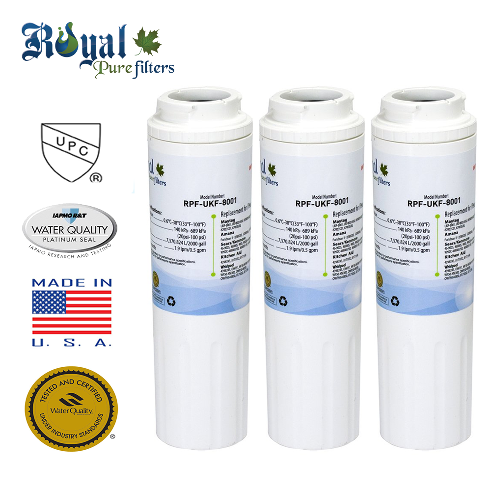 [3Pack] Royal Pure Filters RPFUKF8001 Replacement Water Filter