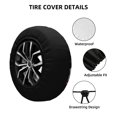 thumbnail image 2 of Yiaed Red Mushrooms Print Tire Wheel Cover, Waterproof Spare Tire Cover Fit for Jeep, Truck,Trailer, RV, SUV, Camper and Most Vehicle-17 inch, 2 of 6
