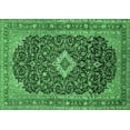 thumbnail image 1 of Ahgly Company Indoor Rectangle Medallion Emerald Green Traditional Area Rugs, 7' x 9', 1 of 4