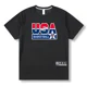 thumbnail image 3 of Camiseta para correr para hombre y mujer, transpirable, de secado rápido, para fitness, baloncesto, tiro, entrenamiento, ropa de ejercicio, camisetas deportivas para gimnasio, 3 of 5