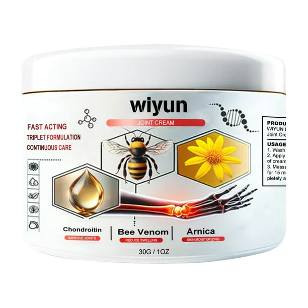 Pomada de veneno de abeja de 30g para el dolor columna Lumbar Cervical pies mano veneno de abeja pomada para aliviar la artritis alivio de la osteoartritis