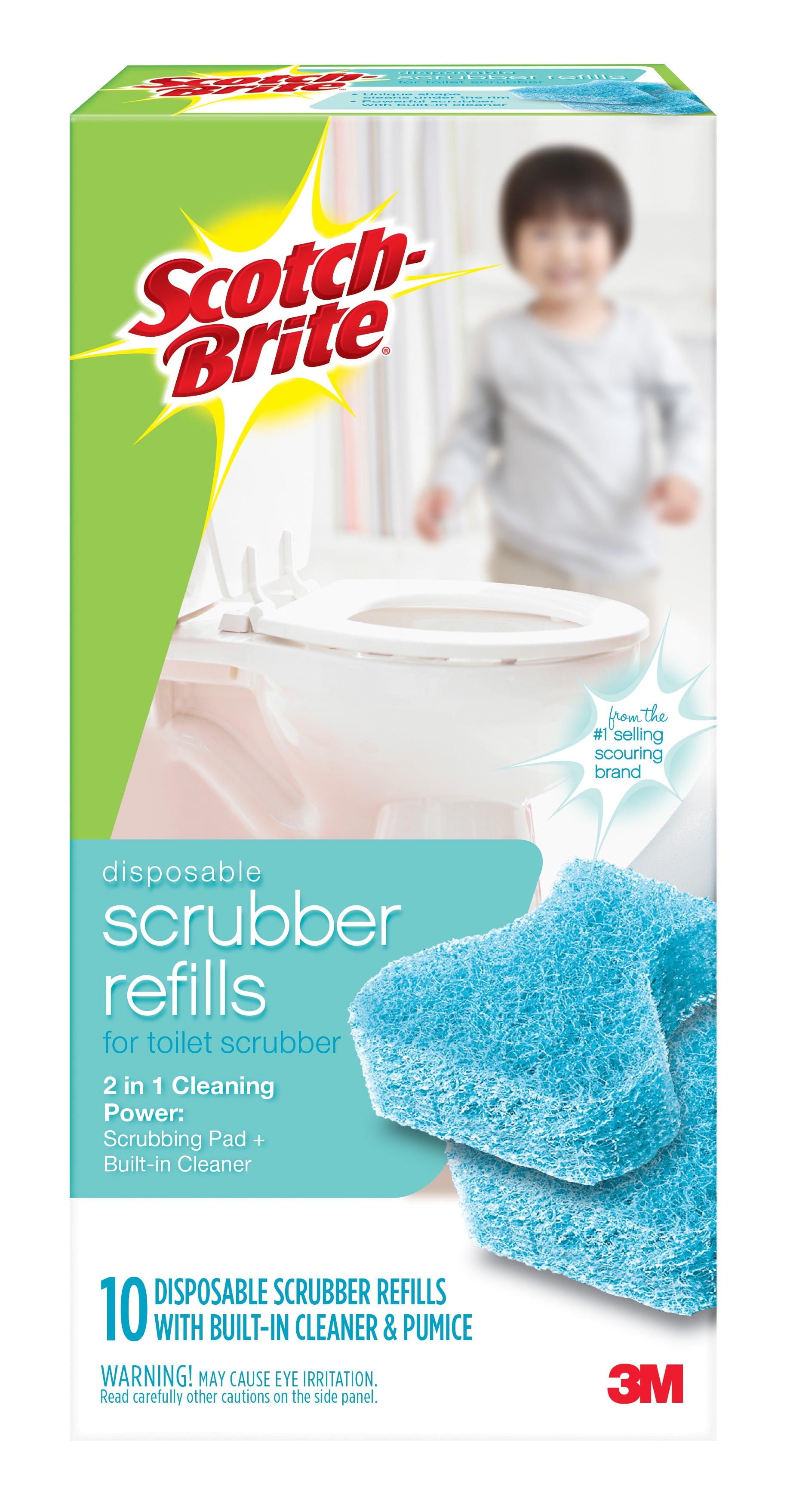 3 Pack of Scotch-Brite Disposable Toilet Scrubber Refills 10 refills each 