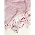 thumbnail image 2 of Modern Moments by Gerber Gender Neutral Plush Blanket with Satin Trim, Roses, 2 of 6