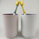 thumbnail image 3 of Cup 10.5oz, Unbreakable Reusable Drinking Cups Set of 2 Colors, Plastic Toothbrush Cup Tumbler 300ml, Dishwasher Safe (Light pink & Light gray), 3 of 5