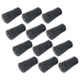 thumbnail image 3 of 12 Pcs Embouts Souples pour Bâton de Randonnée Protecteurs de Tête Antidérapants (Noir), 3 of 8