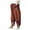 Orange, variant on Bibifish Womens Pants Loose Fit Printed Patchwork Elastic Waist Casual Pants Ankle Length Stylish Daily Wear Comfortable Trousers