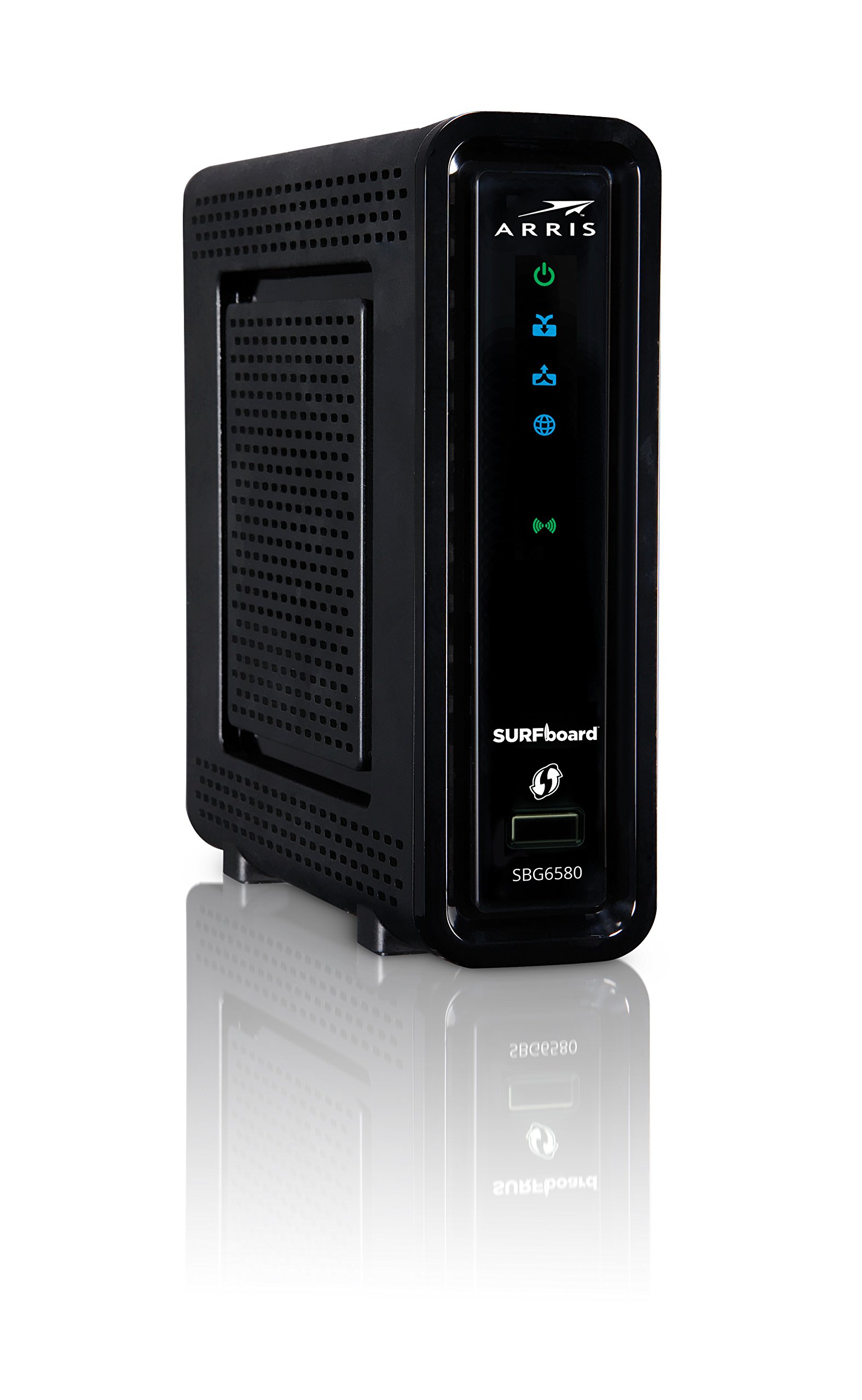 ARRIS SURFboard DOCSIS 3.0 Cable Modem / N600 Wi-Fi Dual-Band Router. Approved for XFINITY Comcast, Cox, Charter and most other Cable Internet providers for plans up to 150 Mbps.(SBG6580) - image 5 of 9