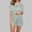Green, variant on Pajamas for Women Fashion Striped Print Lightweight Pajamas Sets Casual Collared Short Sleeve Sleepwear with Shorts Summer Pjs for Women