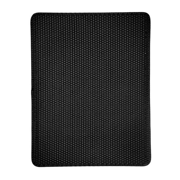 Alfombra duradera para arena para gatos Yuyangstore Negro 55x75cm