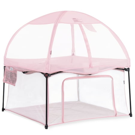 UPC: 0810063665319 | Dream on Me Ziggy Square Playpen with Canopy Pink Unisex