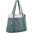 thumbnail image 2 of JUYGO Shoulder Bag for Women Large Capacity Handbag Casual Tote Bag Laptop Satchel Canvas Purse, 2 of 7
