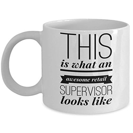 Retail Supervisor 11 oz Coffee Mug - Gift for Coworkers White Ceramic