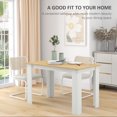 thumbnail image 4 of HOMCOM 47" Modern Dining Table for 4-6 People with Wood Effect, Oak, 4 of 10