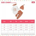 thumbnail image 3 of ESHOO 4Pcs Infant Newborn Baby Girls Outfits Romper Long Pants Set Ruffle Bodysuit + Floral Pant + Headband + Beanie Cap for Baby Girl 0-12 Months, 3 of 7