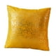 thumbnail image 2 of Funda de almohada de 17,72x17,72 pulgadas, manualidades, decoración del hogar, funda de cojín ligera, funda de almohada cuadrada para muebles de silla Dorado, 2 of 8