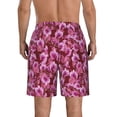 thumbnail image 3 of Kdxio Orchids Flowers Pattern Mens Casual Shorts - Drawstring Summer Beach Sports Shorts for Men, 3 of 9