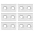 thumbnail image 1 of Aluminum Alloy End Covers, Lightweight  Plug Plate 10Pcs 2040 Double Holes Screw Fixing  For CNC Machines For Robotics Projects Silver, 1 of 8