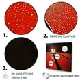 thumbnail image 3 of Designart "Crimson Streak Ivory Sphere" Bowling Canvas Prints, 3 of 7