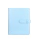 thumbnail image 1 of álbum de fotos de cuero PU de 3 pulgadas y 256 piezas, colección de almacenamiento de fotos de fotografía digital, álbum de recuerdo, álbum de fotos de billetera-azul hielo, 1 of 2
