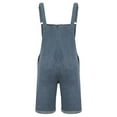 thumbnail image 4 of DDAPJ pyju Mens Denim Bib Overall Shorts Jeans Jumpsuit,Summer Short Overalls for Men Walkshorts Casual Outdoor Adjustable Strap Dungaree Rompers with Pockets, 4 of 7