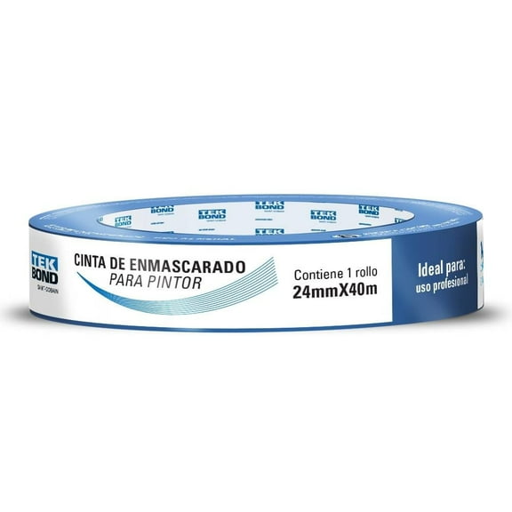 Cinta Tekbond Enmascarado Azul,  modelo MaskA-2032, 24mmx40m