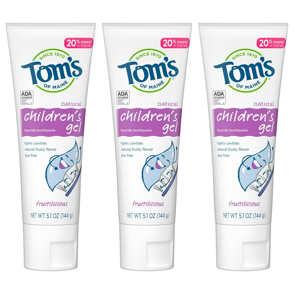 Tom's of Maine Children's Fluoride Anticavity Gel, Kids Toothpaste