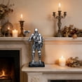 thumbnail image 4 of Seyotauo Resin Soldier Figurine Ornament Vintage Silver Statue Decor for Home Office Desk Shelf Living Room Bedroom Hotel Decorations,Small Knick Knacks for Home Decor Shelve, 4 of 6
