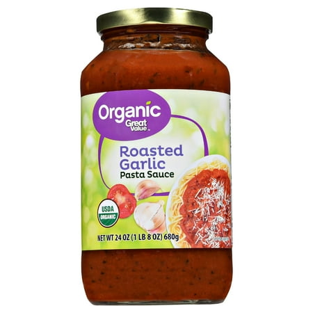 Bionaturae Organic Pasta - (4 pack) Great Value Organic Roasted Garlic Pasta Sauce, 23.5 oz
