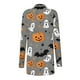 thumbnail image 4 of Cárdigan de manga larga con estampado de Halloween para mujer, chaqueta de poliéster, 4 of 6