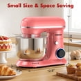 thumbnail image 6 of CEBORY 4 QT 3-in-1 Stand Mixer, 10-Speed Tilt-Head Electric Kitchen Mixer with Dough Hook, Beater, Whisk, and Stainless Steel Bowl for Home Baking, 6 of 7