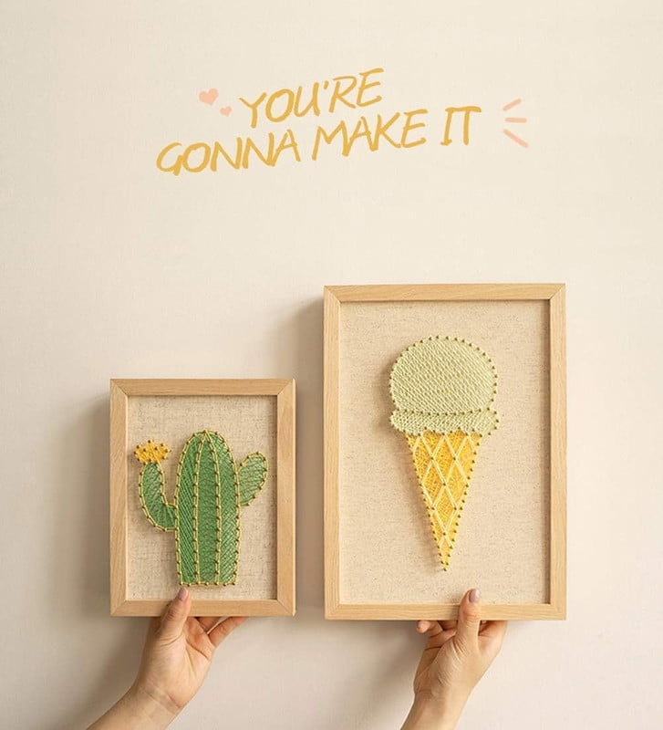 DIY String Arts & Crafts for Boys Girls Ages 8-12+, Adult Crafts Kit Home Wall Decorations, Creative Art Activity Gift Toys for Ages8 9 10 11 12+