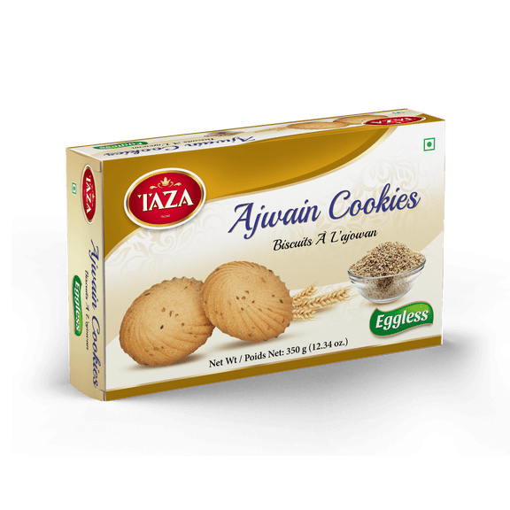 Taza Cookies - Eggless Ajwain 350Gm