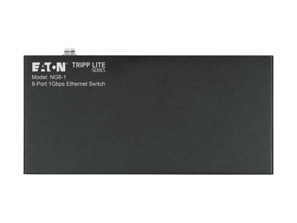 Eaton Tripp Lite Series 8-Port 10/100/1000 Mbps Desktop Gigabit Ethernet Unmanaged Switch, Metal Enclosure (ng8-1)