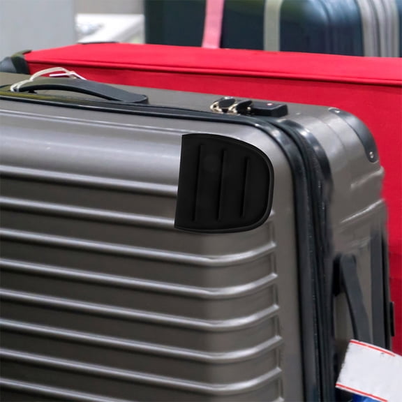 LITINKIMI Stylish Black Luggage Corner Protectors, Durable Material, Easy Installation, Travel Essential