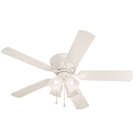 Harbor Breeze Centreville 52 In White Indoor Flush Mount Ceiling Fan 0807435
