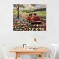 thumbnail image 2 of Nawypu Farmhouse Red Truck Wall Art Vintage Rustic Old Truck Pictures Wall Decor Country Retro Truck Painting Canvas Prints Home Artwork Framed Decoration for Bathroom Bedroom Living Room, 2 of 6
