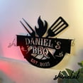 thumbnail image 3 of Shinelab Backyard Grill Bar LED Wall Art, Custom BBQ Grill Shop Metal Sign Wall Decor 10433, 3 of 3