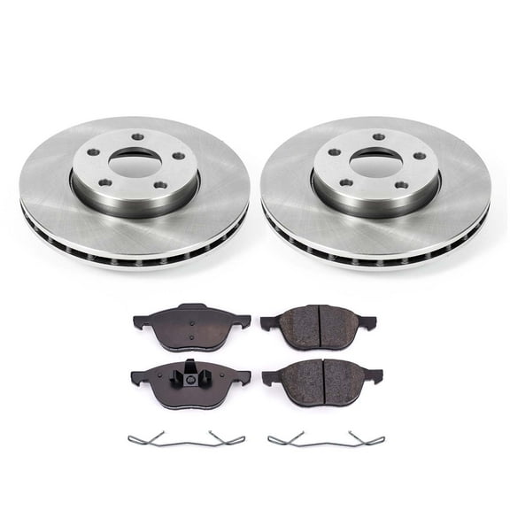 Ultimate Brakes Front Ceramic Brake Pad and Rotor Kit with Hardware WM80057